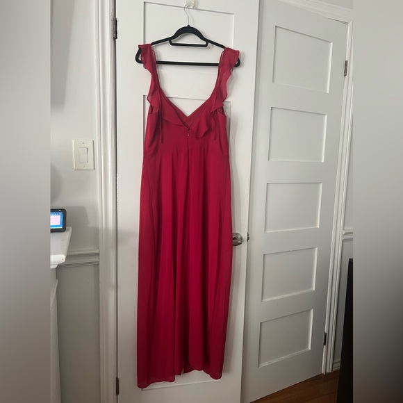 Dynamite Floor Length Chiffon Dress - Size L - Picture 2 of 4